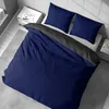 Bettwäsche 200x200 cm Dunkelblau Anthrazit Wendebettwäsche Produktbild-Vorschau 2