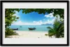 Bild 60x40 MDF-Rahmen Wandkunst Das Boot Sea Landschaft Produktbild-Vorschau 1