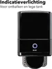 Close-up of a black water dispenser with a blue indicator light. Produktbild-Vorschau