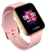 A pink smartwatch with a gold bezel is shown against a white background. Náhľad obrázku produktu
