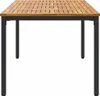 vidaXL Tisch für Outdoor Natürlich und Schwarz 180 x 90 x Produktbild-Vorschau 6