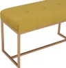 vidaXL Lavice 80 cm hořčicově žlutá sametová Náhled obrázku produktu 3