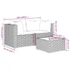 vidaXL 3-tlg. Garten-Lounge-Set mit Kissen Schwarz Poly Produktbild-Vorschau 15