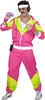 Herren 80 er Jahre Trainingsanzug - Jogginganzug - pink - Produktbild-Vorschau 2