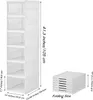 Armoire à chaussures empilable en plastique - 6 niveaux Voir les images du produit 2