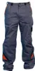 A pair of gray work pants with orange accents. Podgląd zdjęcia produktu
