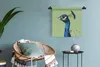 MuchoWow® Wandteppich Wandbehang Pfau - Vogel - Federn Produktbild-Vorschau 5