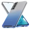 A clear protective phone case with a blue gradient. Produktbild-Vorschau