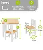 BOMI® Kindersitzgruppe mit 4 Stühlen aus Massiv Holz für Produktbild-Vorschau 2