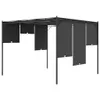 Padiglione da giardino con tenda laterale 3x3x2,25 m Anteprima dell’immagine prodotto 4