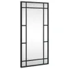 vidaXL Nástěnné zrcadlo černé 30x60 cm obdélníkové železné Náhled obrázku produktu 1