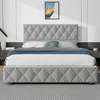 MODFU Čalouněná postel Boxspring hydraulická 140 × 200 cm s Náhled obrázku produktu 2