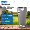 4rain VASO DECOR 2en1 barril para agua de lluvia 220 L gris Vista previa de la imagen del producto 3