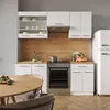 Küchenzeile Vicco Fame-Line Weiß Hochglanz/Weiß 200 cm ohne Produktbild-Vorschau 4