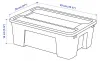 SAMLA Ikea Box mit Deckel, transparent, 39x28x14 cm/11 l Produktbild-Vorschau 3