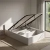 Bett mit Bettkasten 120x200 cm Metalllattenrost aufklappbar Produktbild-Vorschau 8
