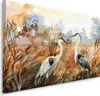 Obraz canvas Dekoracja z efektem 3D żurawie ptaki jesień Podgląd zdjęcia produktu 1