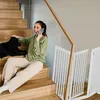 Relaxdays Absperrgitter, HxB: 92 x 154 cm, faltbar, mit Tür Produktbild-Vorschau 3