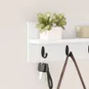 vidaXL Nástenný nočný stolík, biely, 40 x 10,5 x 18 cm, Náhľad obrázku produktu 4
