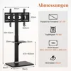 COSTWAY TV Ständer für 32-70 Zoll, Flach & Curved Fernseher Produktbild-Vorschau 7