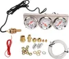52 mm Auto Dreifachstock Kit Weiß Zifferblatt 12 -V Öldruck Produktbild-Vorschau 1