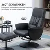 HOMCOM relaxfauteuil met voetenbank, tv-fauteuil met Productafbeelding-voorbeeld 5