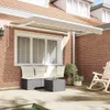 Stabli Möbel Einziehbare Markise Beige und Weiß 250 x 200 Produktbild-Vorschau 3