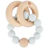 Bieco Beißring Baby mit Silikon Perlen Grau, 7 cm | ab 0 Produktbild-Vorschau 7