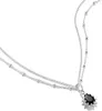 Thomas Sabo Halskette True Romance Schwarz Zirkon Silber Produktbild-Vorschau 2