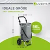 Juskys Einkaufstrolley 3in1 mit 2 Rollen für Shopping - 56 Produktbild-Vorschau 2