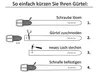 Ledergürtel 100% echtes Leder,  GERMANY, 19 mm breit, Damen Produktbild-Vorschau 7