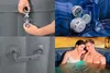 A collage of images showing different aspects of a hot tub, including its features, components, and people enjoying it. Produktbild-Vorschau
