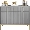 CORTADO GOLD Kommode KSZ104 mit Schubladen grau Produktbild-Vorschau 5