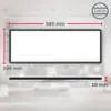 Plafonnier LED ultra-plat 58x20x3cm rectangulaire 22W Voir les images du produit 4