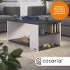 A modern coffee table with storage in a living room setting. Produktbild-Vorschau