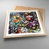 Gerahmtes Poster - Rahmen in heller Eiche - Graffiti modern Produktbild-Vorschau 3