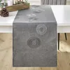 edler Tischläufer Kringel" 40x150 cm, grau, Tischband, Produktbild-Vorschau 5