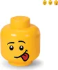 LEGO Aufbewahrungskopf STORAGE HEAD SILLY S 2 Liter gelb Produktbild-Vorschau 14
