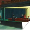 MuchoWow® Poster Nighthawks - Edward Hopper 50x50 cm - Produktbild-Vorschau 1