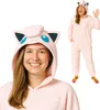 Onesie Kigurumi Pigiama Pokemon Jigglypuff Travestimento Anteprima dell’immagine prodotto 1