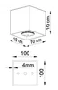 Spot QUAD 1 antracyt Sollux lighting SL.0567 Podgląd zdjęcia produktu 4