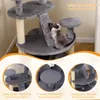 COSTWAY Arbre à chat petit, arbre à chat en bois, arbre à Voir les images du produit 4