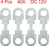 4pcs 40A Bande fusible plaque Métal argent Voiture Voir les images du produit 1