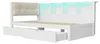 Kiefernholz-Schlafsofa mit Schubladen, dimmbarer LED, USB & Produktbild-Vorschau 13