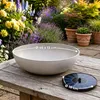 Solar Brunnen Set inkl. Akku - 45 cm Schale in grau Produktbild-Vorschau 4