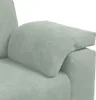 vidaXL Divano a 3 posti Grigio chiaro 220x77x82 cm Velluto Anteprima dell’immagine prodotto 7