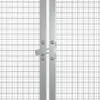 vidaXL Gabbia per polli grigia 200x91x100 cm Acciaio Anteprima dell’immagine prodotto 4