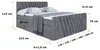 ALTDECOR Boxspringbett mit Fußteil, 2 Matratzen und Topper Produktbild-Vorschau 7
