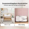 Babybett 6-stufig verstellbares Beistellbett mit Rollen &  Produktbild-Vorschau 4