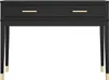Konsolentisch mit 2 Schubladen aus MDF schwarz Produktbild-Vorschau 1